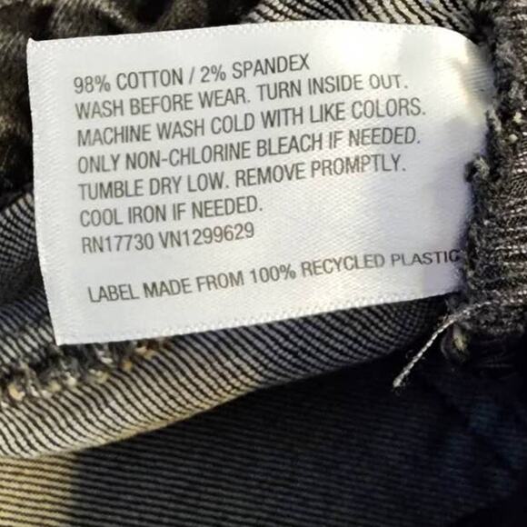 art class A-Line High-Rise Frayed Hems Black Jean Shorts Jrs XXL/18 NEW - Picture 5 of 6